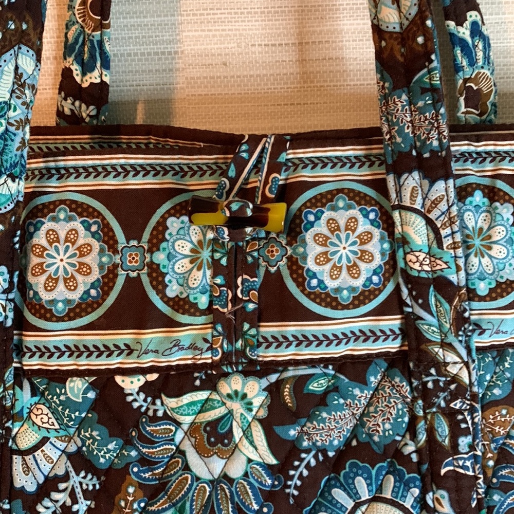Vera Bradley “Vera” Tote in Java Blue - Picture 4 of 7